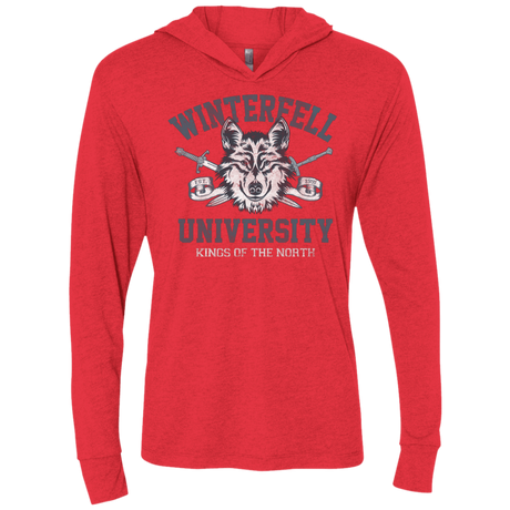T-Shirts Vintage Red / X-Small Winterfell U Triblend Long Sleeve Hoodie Tee