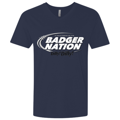 T-Shirts Midnight Navy / X-Small Wisconsin Dilly Dilly Men's Premium V-Neck