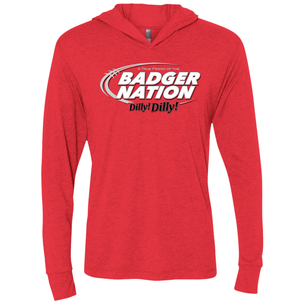 T-Shirts Vintage Red / X-Small Wisconsin Dilly Dilly Triblend Long Sleeve Hoodie Tee