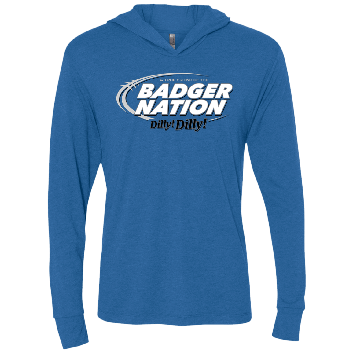 T-Shirts Vintage Royal / X-Small Wisconsin Dilly Dilly Triblend Long Sleeve Hoodie Tee