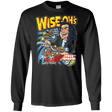 T-Shirts Black / S Wise-Oh's Men's Long Sleeve T-Shirt