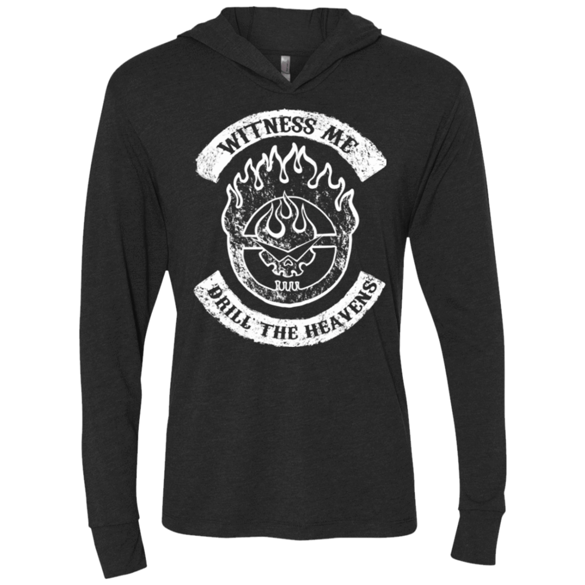 T-Shirts Vintage Black / X-Small Witness Me Black Triblend Long Sleeve Hoodie Tee