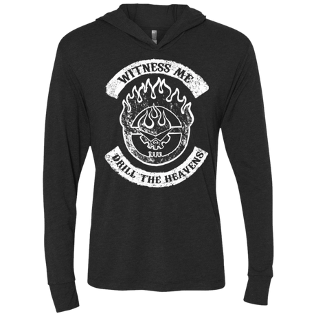 T-Shirts Vintage Black / X-Small Witness Me Black Triblend Long Sleeve Hoodie Tee