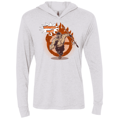 T-Shirts Heather White / X-Small Witness Triblend Long Sleeve Hoodie Tee