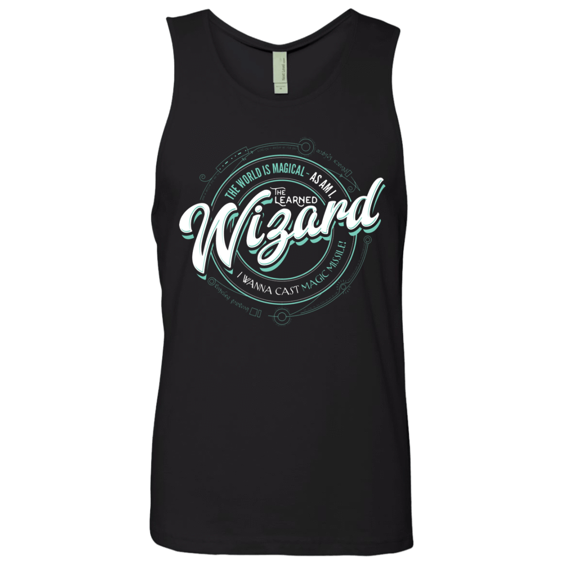 T-Shirts Black / S Wizard Men's Premium Tank Top