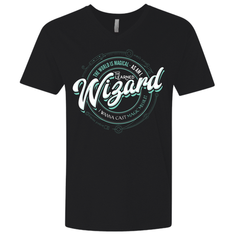 T-Shirts Black / X-Small Wizard Men's Premium V-Neck