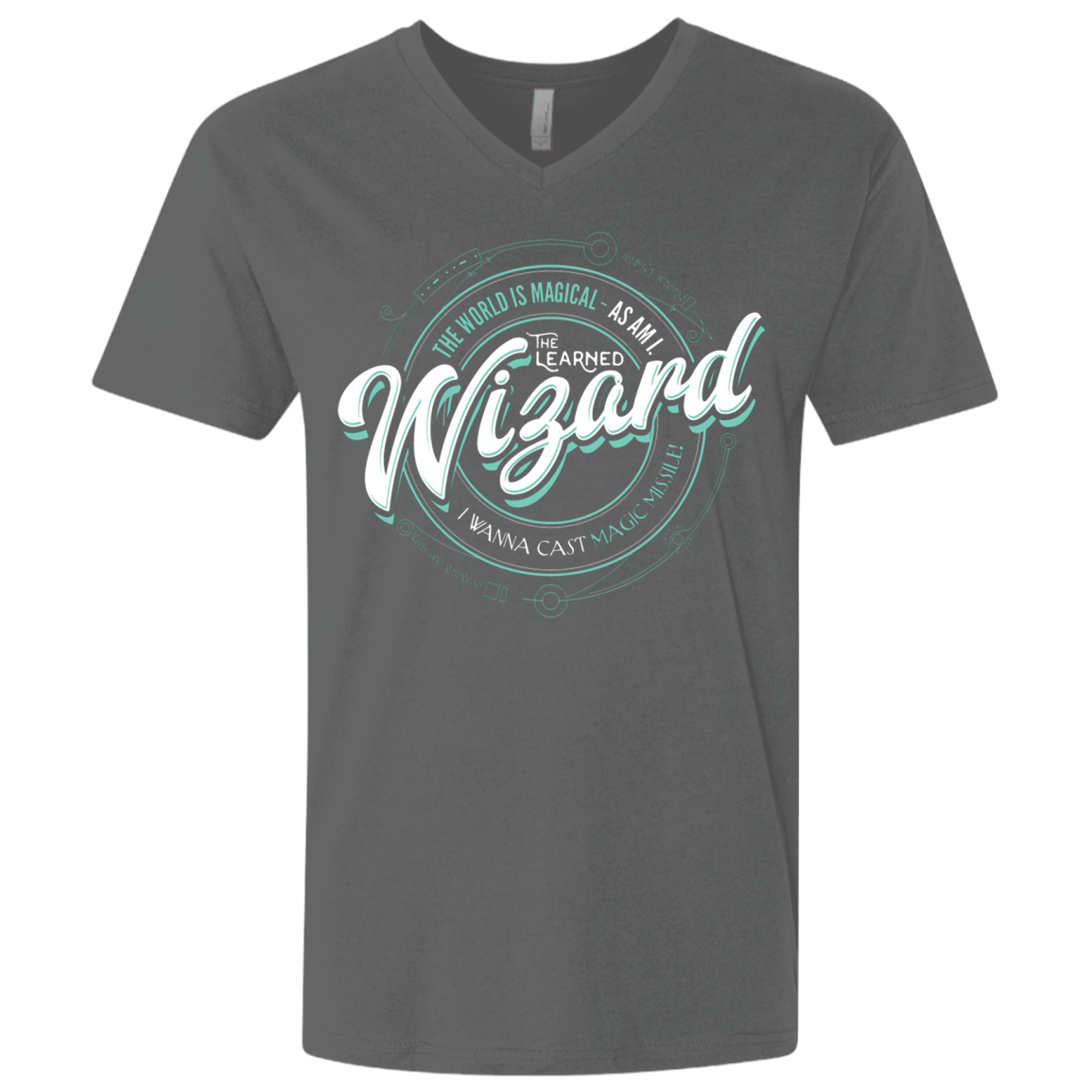T-Shirts Heavy Metal / X-Small Wizard Men's Premium V-Neck