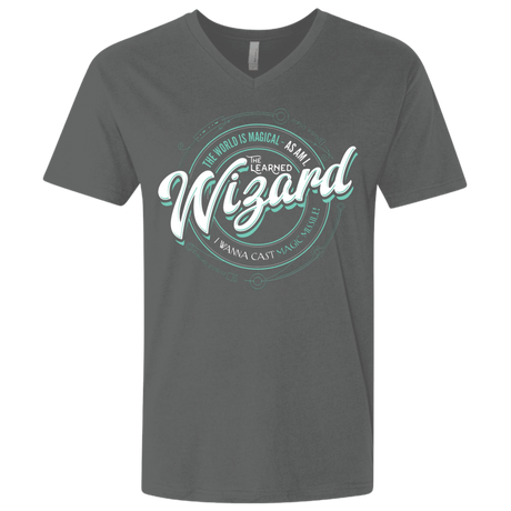 T-Shirts Heavy Metal / X-Small Wizard Men's Premium V-Neck