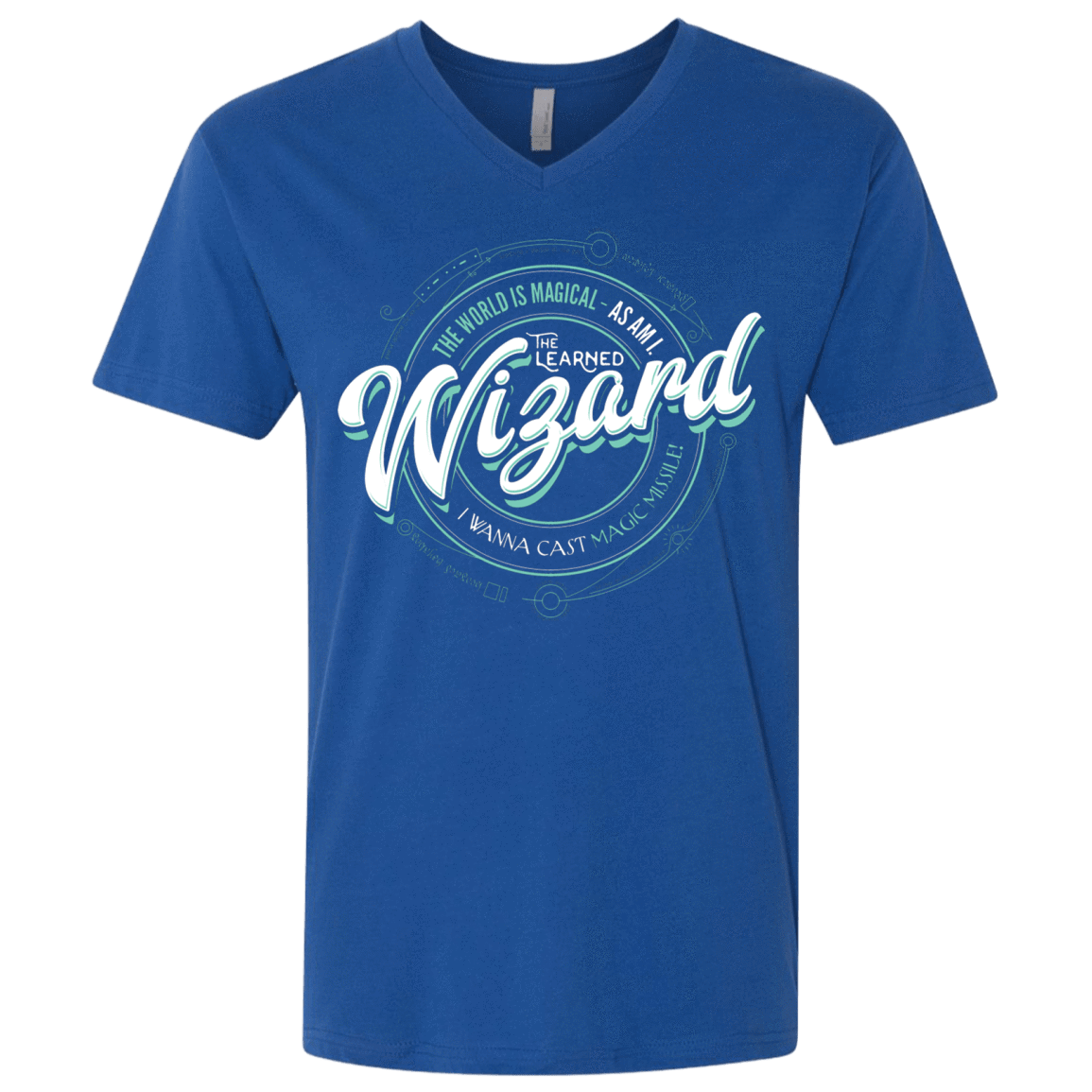 T-Shirts Royal / X-Small Wizard Men's Premium V-Neck
