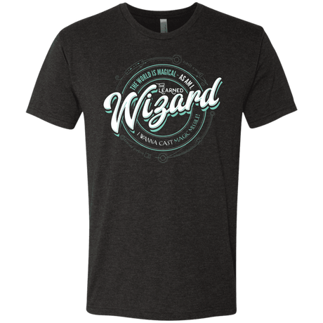 T-Shirts Vintage Black / S Wizard Men's Triblend T-Shirt