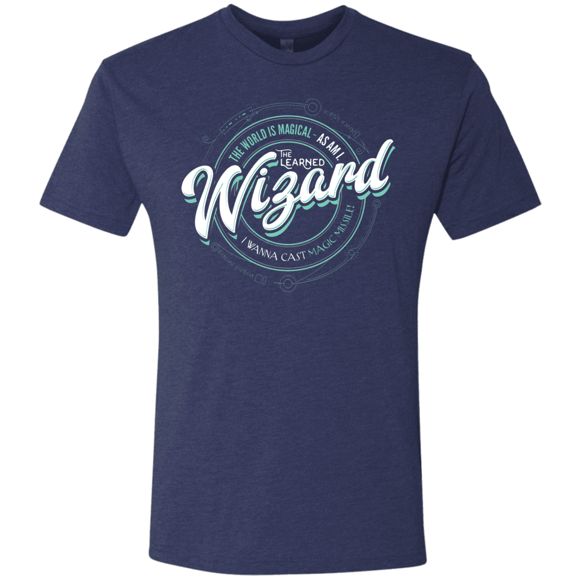 T-Shirts Vintage Navy / S Wizard Men's Triblend T-Shirt