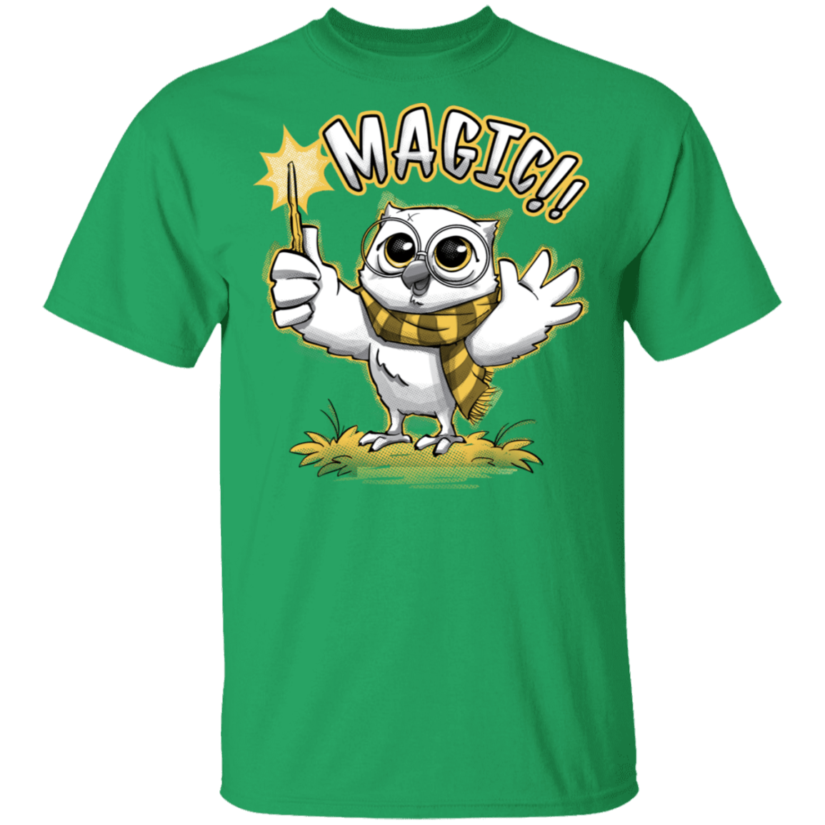T-Shirts Irish Green / S Wizard Owl T-Shirt