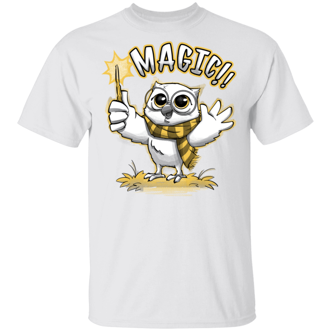 T-Shirts White / S Wizard Owl T-Shirt