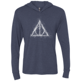 T-Shirts Vintage Navy / X-Small WIZARD SMOKE Triblend Long Sleeve Hoodie Tee