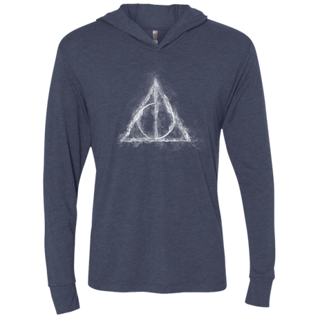 T-Shirts Vintage Navy / X-Small WIZARD SMOKE Triblend Long Sleeve Hoodie Tee