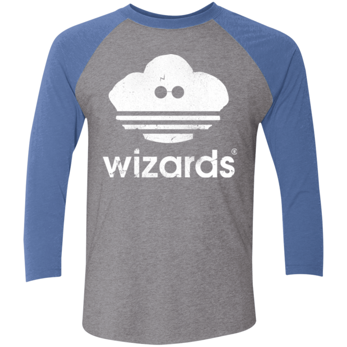 T-Shirts Premium Heather/ Vintage Royal / X-Small Wizards Men's Triblend 3/4 Sleeve