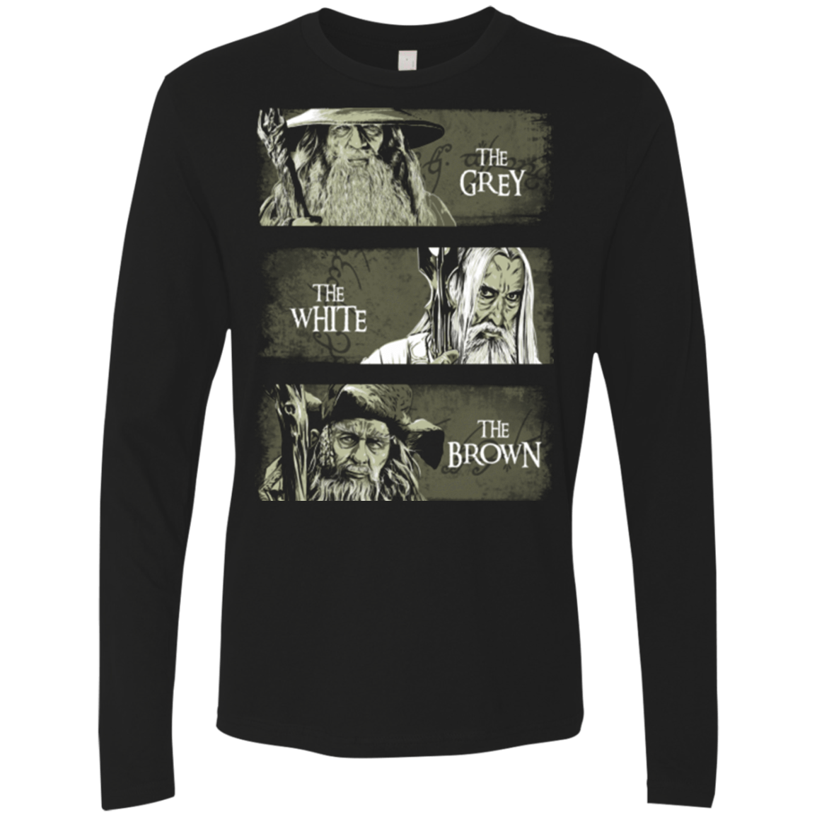 T-Shirts Black / Small Wizards of Middle Earth Men's Premium Long Sleeve