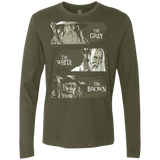 T-Shirts Military Green / Small Wizards of Middle Earth Men's Premium Long Sleeve