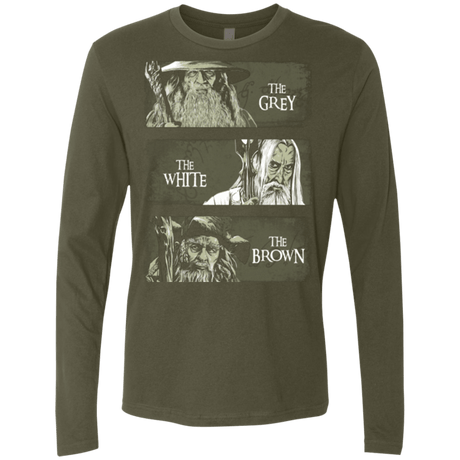 T-Shirts Military Green / Small Wizards of Middle Earth Men's Premium Long Sleeve