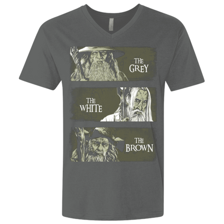 T-Shirts Heavy Metal / X-Small Wizards of Middle Earth Men's Premium V-Neck