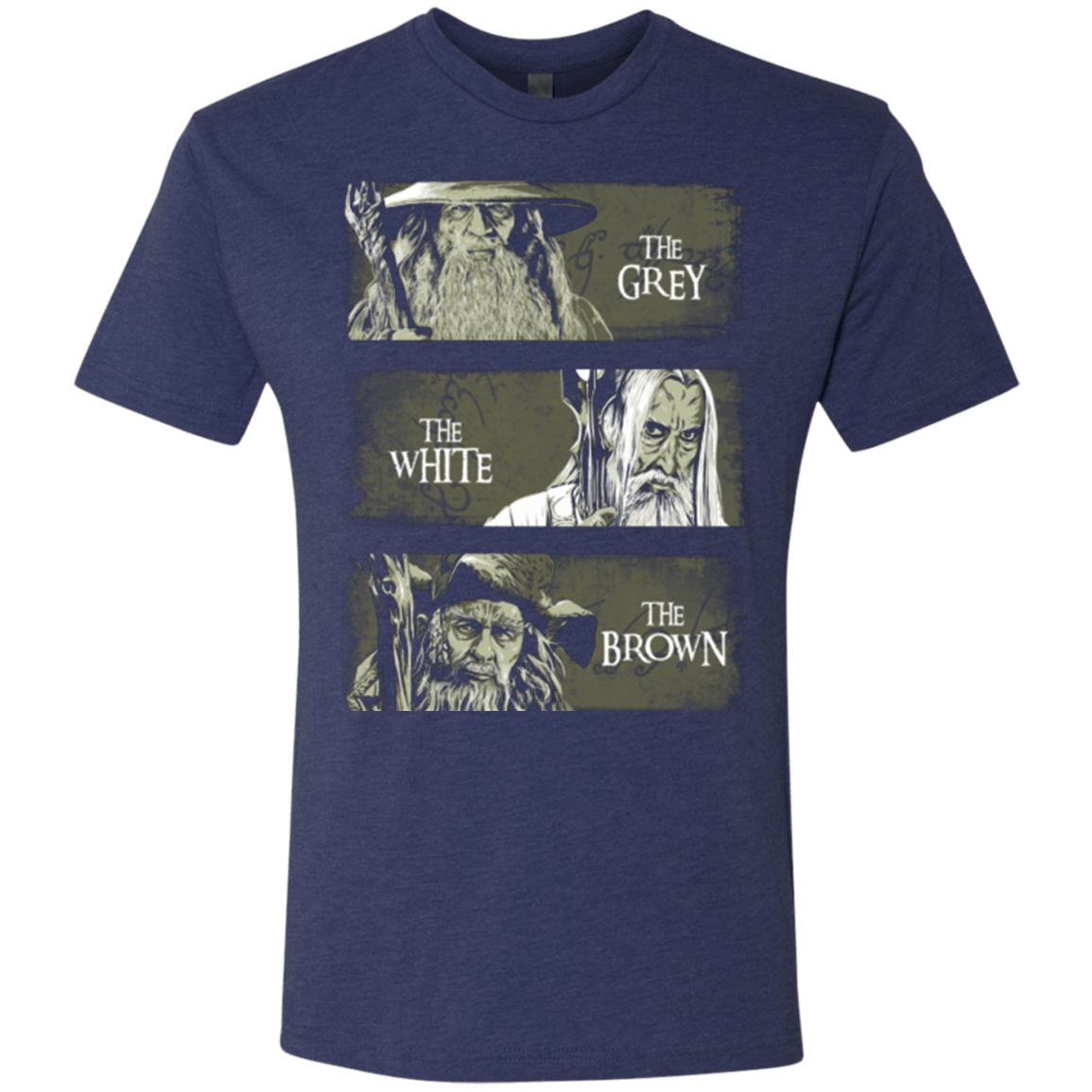 T-Shirts Vintage Navy / Small Wizards of Middle Earth Men's Triblend T-Shirt