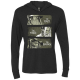 T-Shirts Vintage Black / X-Small Wizards of Middle Earth Triblend Long Sleeve Hoodie Tee