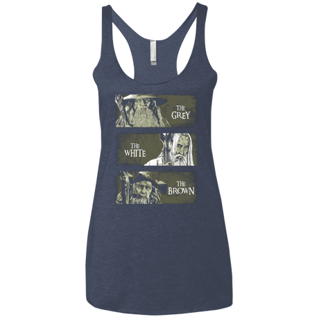 T-Shirts Vintage Navy / X-Small Wizards of Middle Earth Women's Triblend Racerback Tank