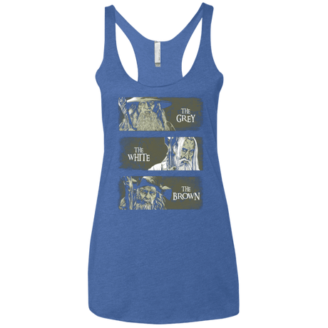 T-Shirts Vintage Royal / X-Small Wizards of Middle Earth Women's Triblend Racerback Tank