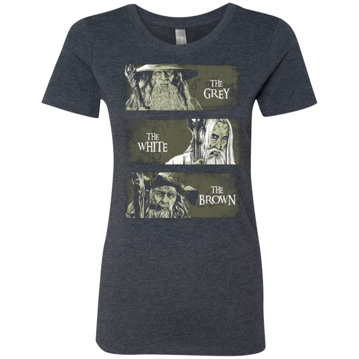 T-Shirts Vintage Navy / Small Wizards of Middle Earth Women's Triblend T-Shirt