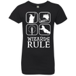 T-Shirts Black / YXS Wizards Rule Girls Premium T-Shirt
