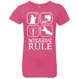 T-Shirts Hot Pink / YXS Wizards Rule Girls Premium T-Shirt