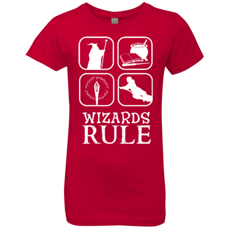 T-Shirts Red / YXS Wizards Rule Girls Premium T-Shirt