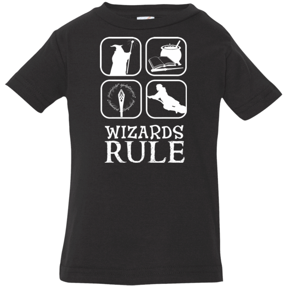 T-Shirts Black / 6 Months Wizards Rule Infant Premium T-Shirt