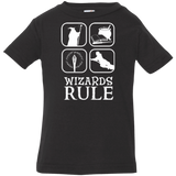 T-Shirts Black / 6 Months Wizards Rule Infant Premium T-Shirt