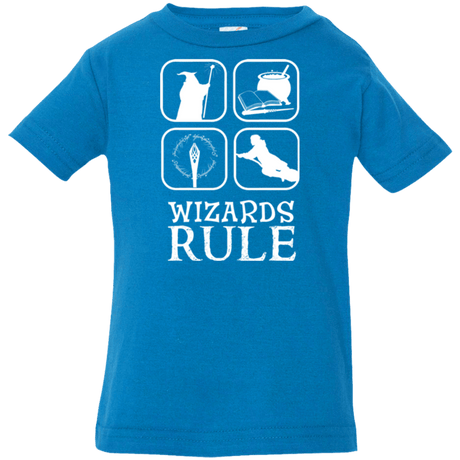T-Shirts Cobalt / 6 Months Wizards Rule Infant Premium T-Shirt