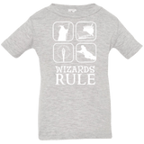 T-Shirts Heather / 6 Months Wizards Rule Infant Premium T-Shirt