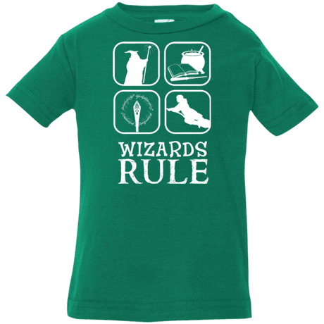 T-Shirts Kelly / 6 Months Wizards Rule Infant Premium T-Shirt