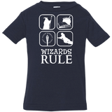 T-Shirts Navy / 6 Months Wizards Rule Infant Premium T-Shirt