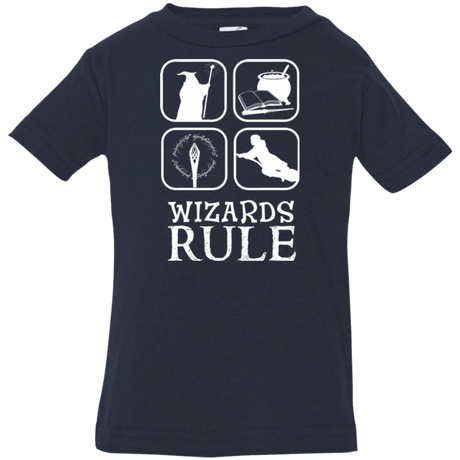 T-Shirts Navy / 6 Months Wizards Rule Infant Premium T-Shirt
