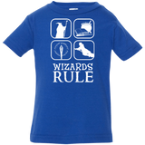T-Shirts Royal / 6 Months Wizards Rule Infant Premium T-Shirt