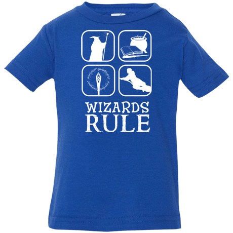 T-Shirts Royal / 6 Months Wizards Rule Infant Premium T-Shirt