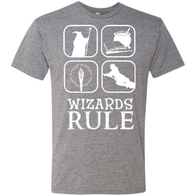 T-Shirts Premium Heather / Small Wizards Rule Men's Triblend T-Shirt