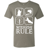 T-Shirts Venetian Grey / Small Wizards Rule Men's Triblend T-Shirt