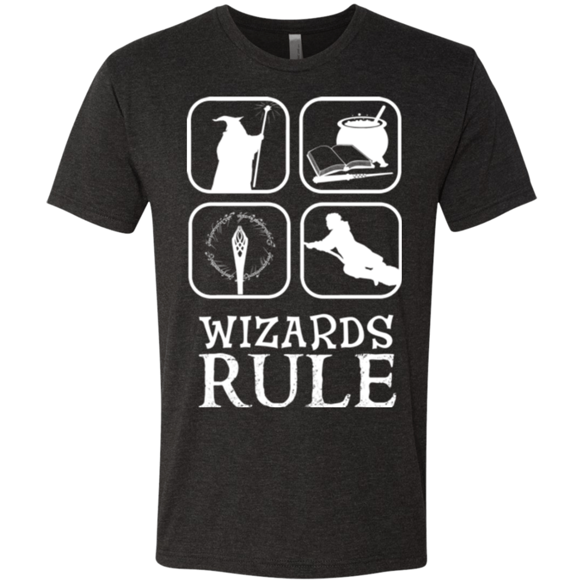 T-Shirts Vintage Black / Small Wizards Rule Men's Triblend T-Shirt