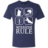T-Shirts Vintage Navy / Small Wizards Rule Men's Triblend T-Shirt