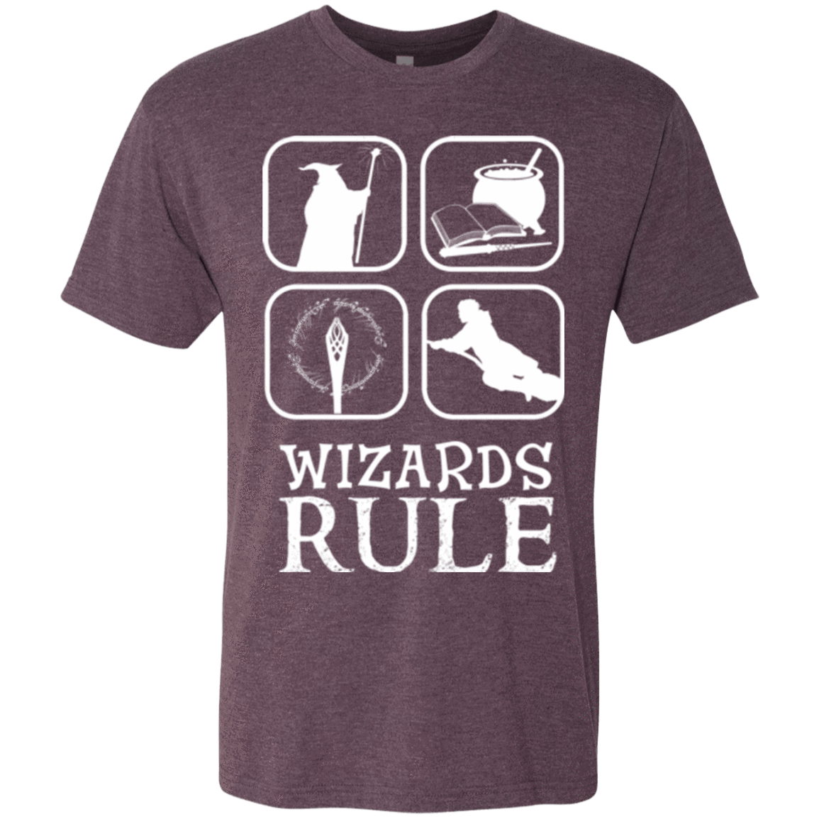 T-Shirts Vintage Purple / Small Wizards Rule Men's Triblend T-Shirt