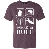 T-Shirts Vintage Purple / Small Wizards Rule Men's Triblend T-Shirt