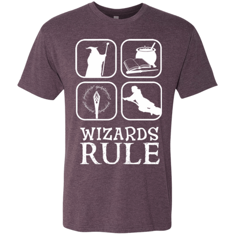 T-Shirts Vintage Purple / Small Wizards Rule Men's Triblend T-Shirt