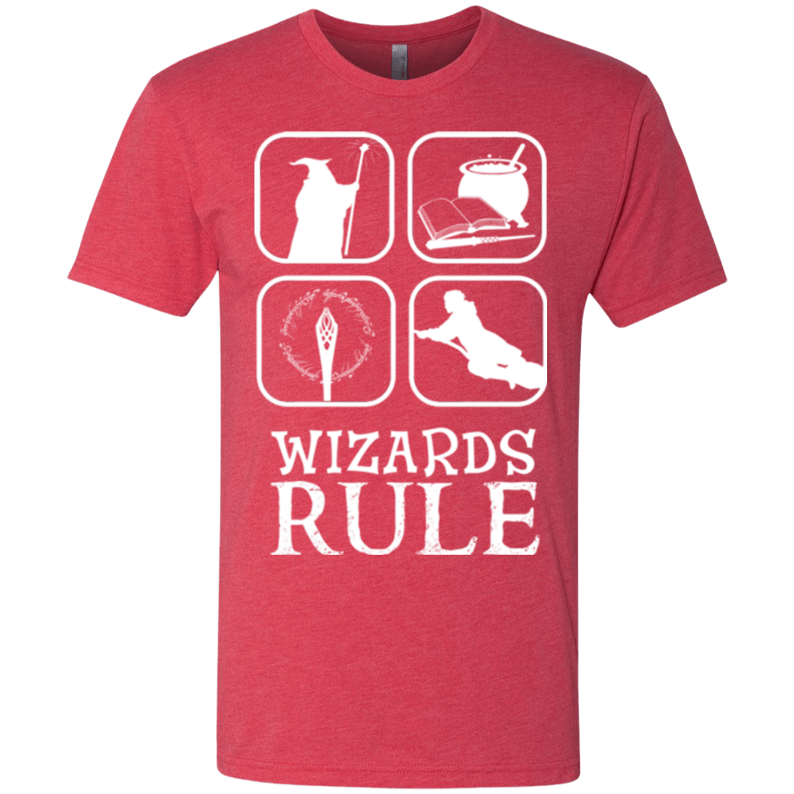 T-Shirts Vintage Red / Small Wizards Rule Men's Triblend T-Shirt