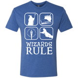 T-Shirts Vintage Royal / Small Wizards Rule Men's Triblend T-Shirt